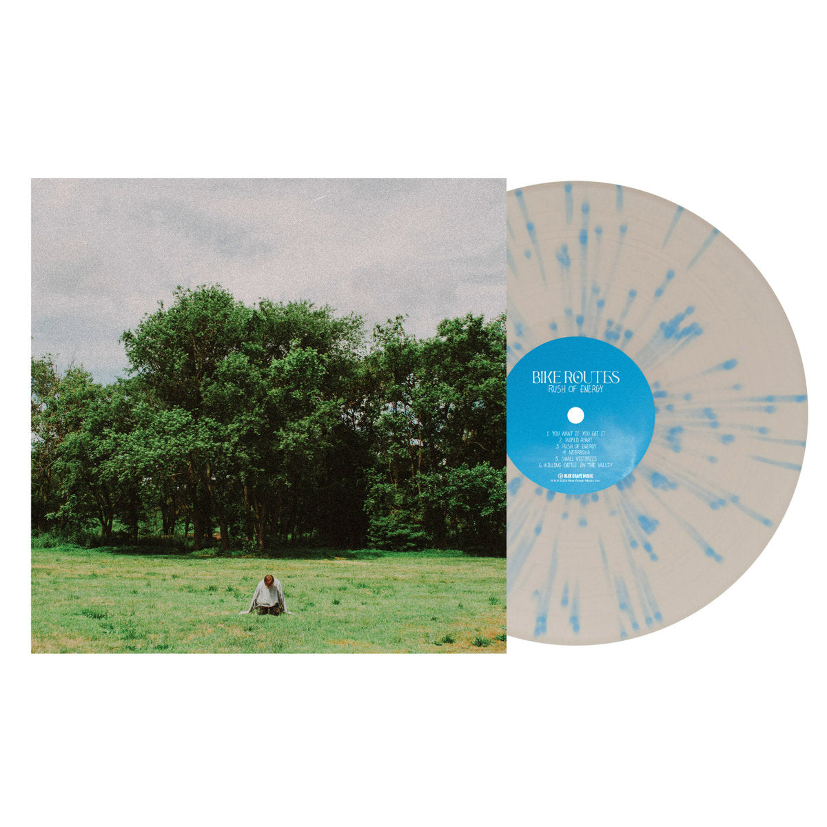 Rush of Energy - Limited Edition Bone and Blue Splatter Colorway Vinyl
